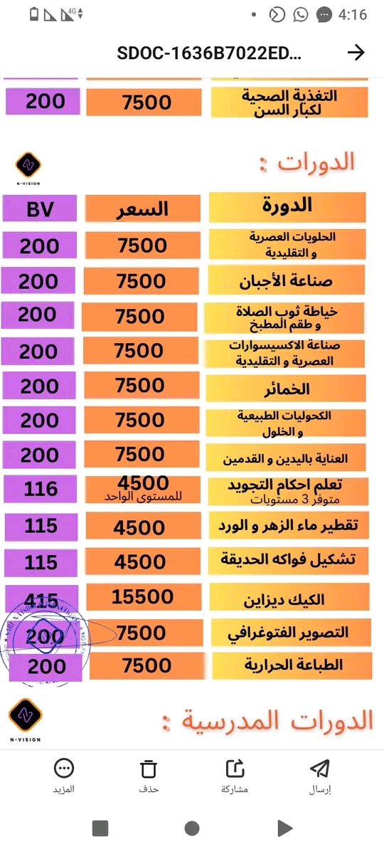 دورات تكونية في كل المجالات تعليم
