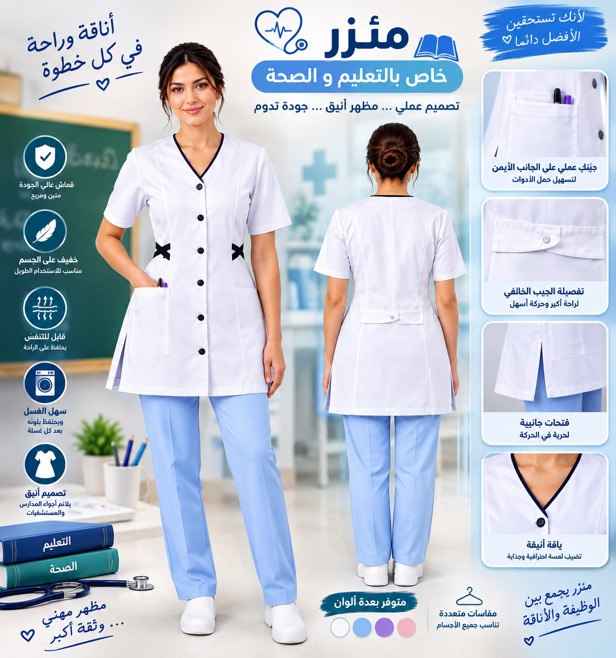 مئزر للاستاذات، الممرضات